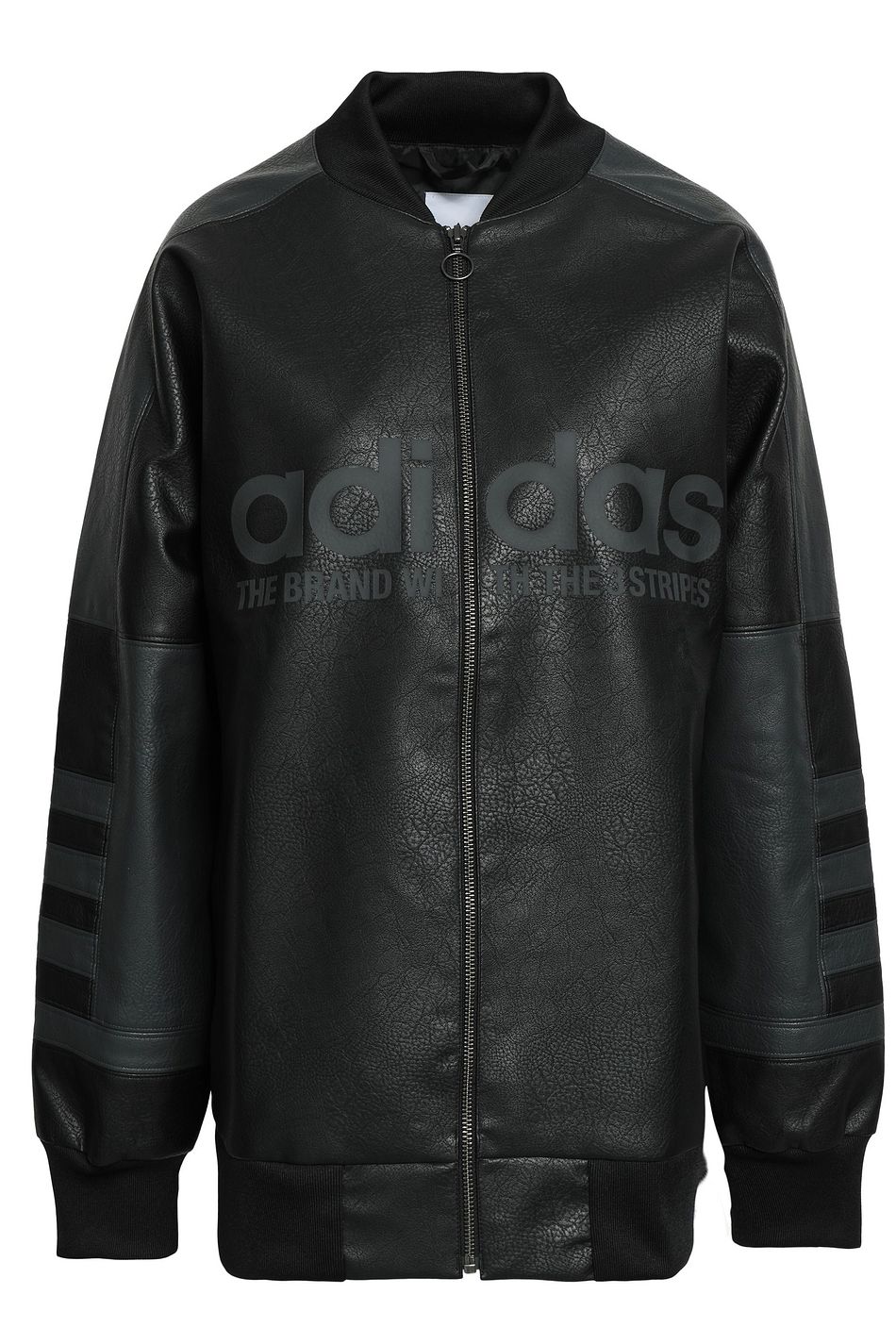 adidas faux leather jacket