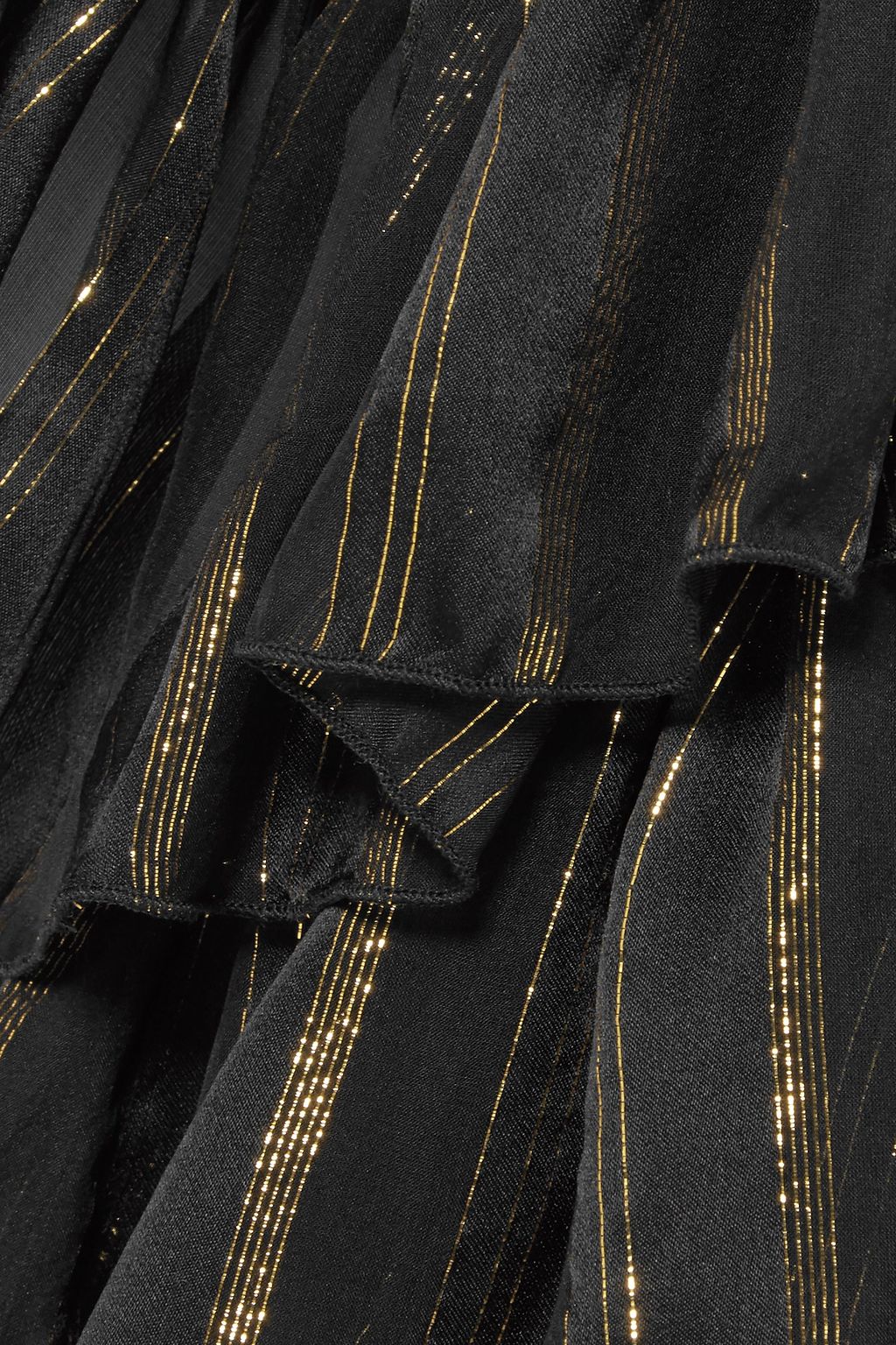 PHILOSOPHY DI LORENZO SERAFINI One-shoulder metallic silk-blend jacquard dress