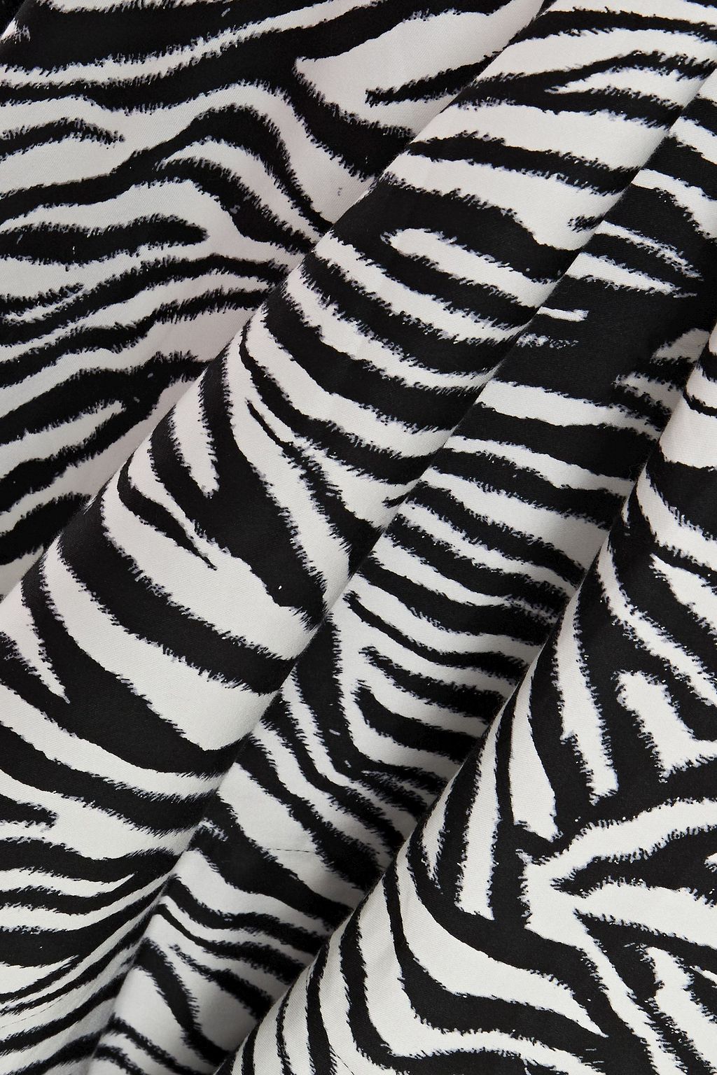 SOLACE LONDON Marisol zebra-print stretch-cotton midi dress