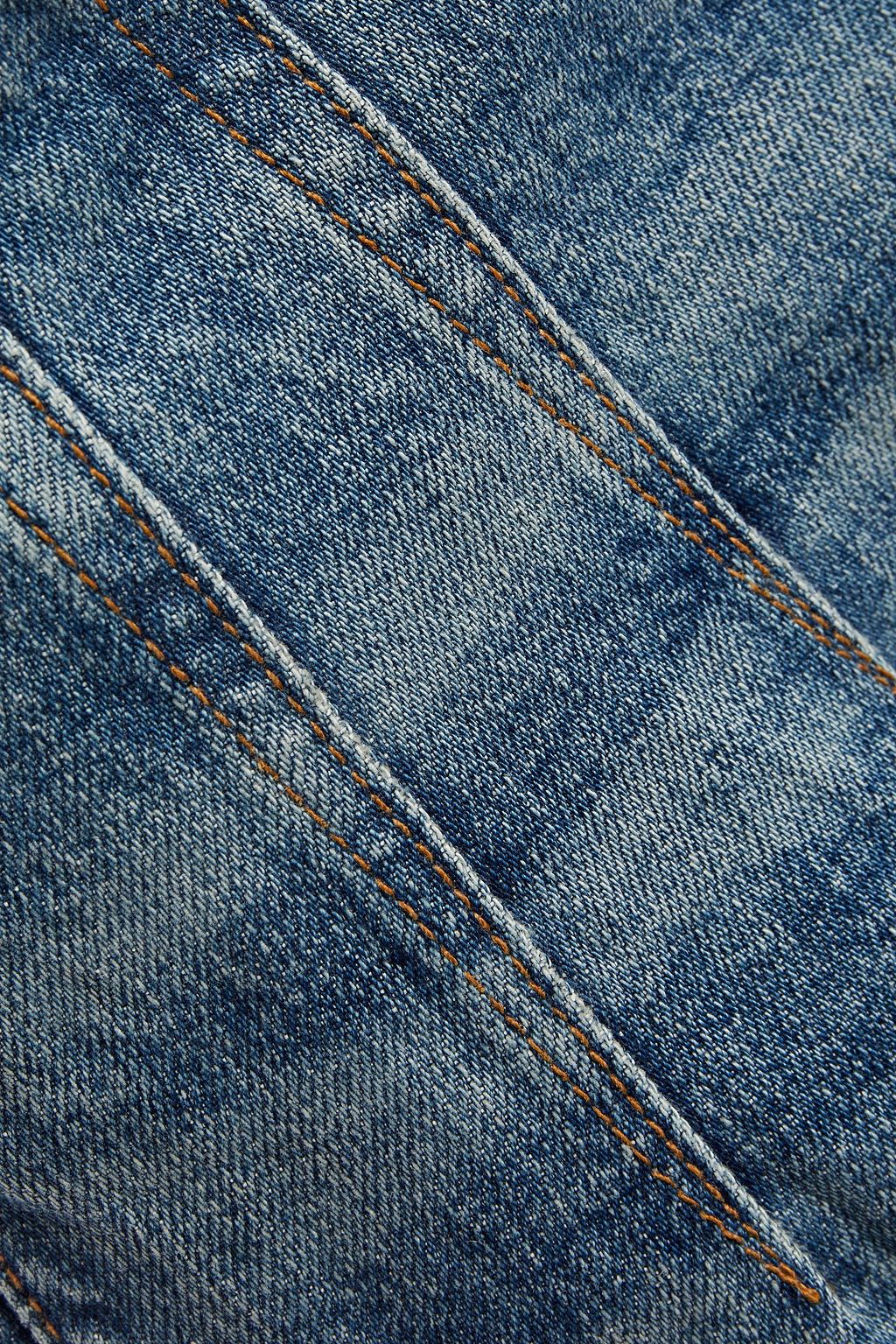 VERONICA BEARD Gathered high-rise tapered jeans