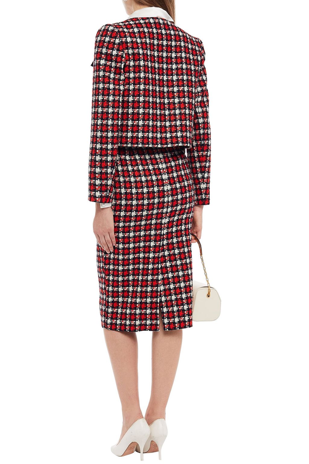 GOAT Cropped wool and cotton-blend tweed jacket