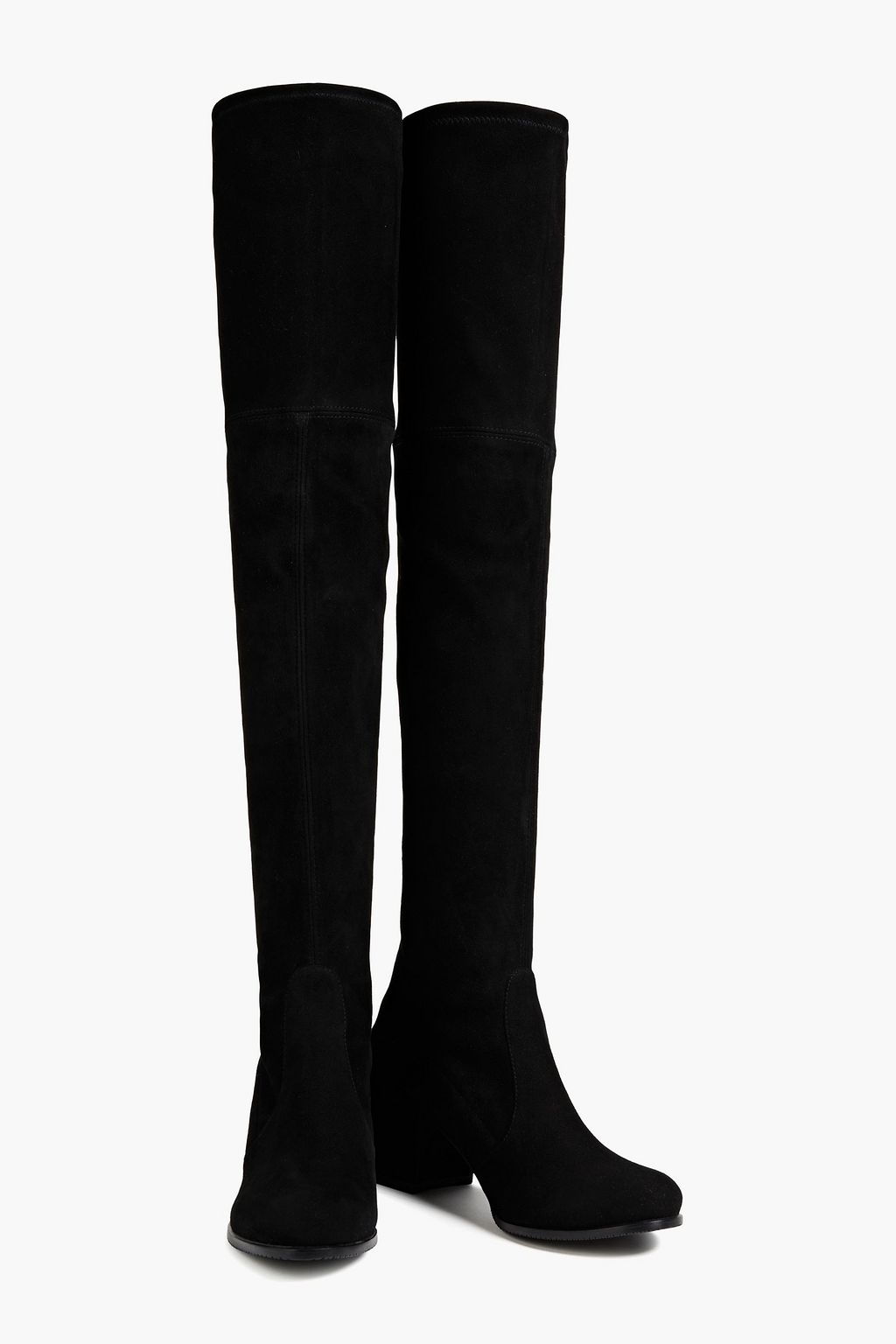 STUART WEITZMAN Stretch-suede over-the-knee boots