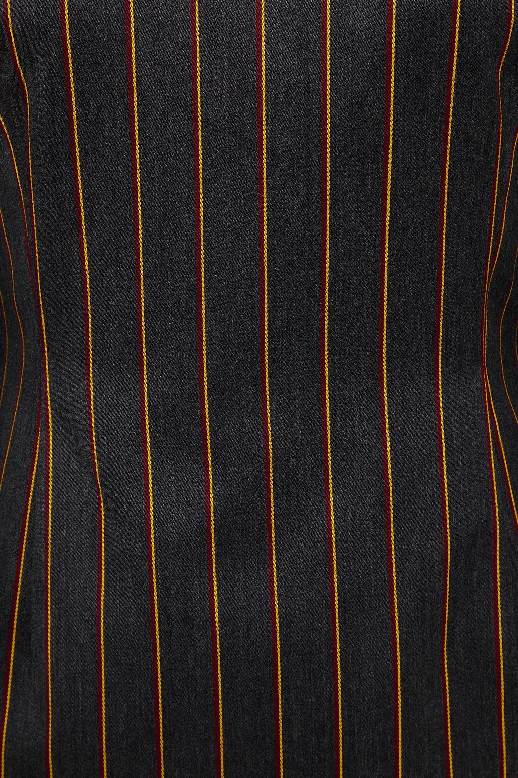 SOLACE LONDON Ruba tiered striped wool and cotton-blend twill blouse