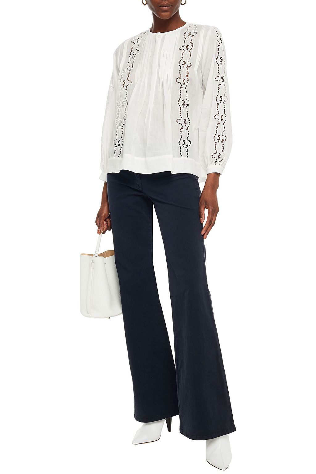 NILI LOTAN Mid-rise flared jeans