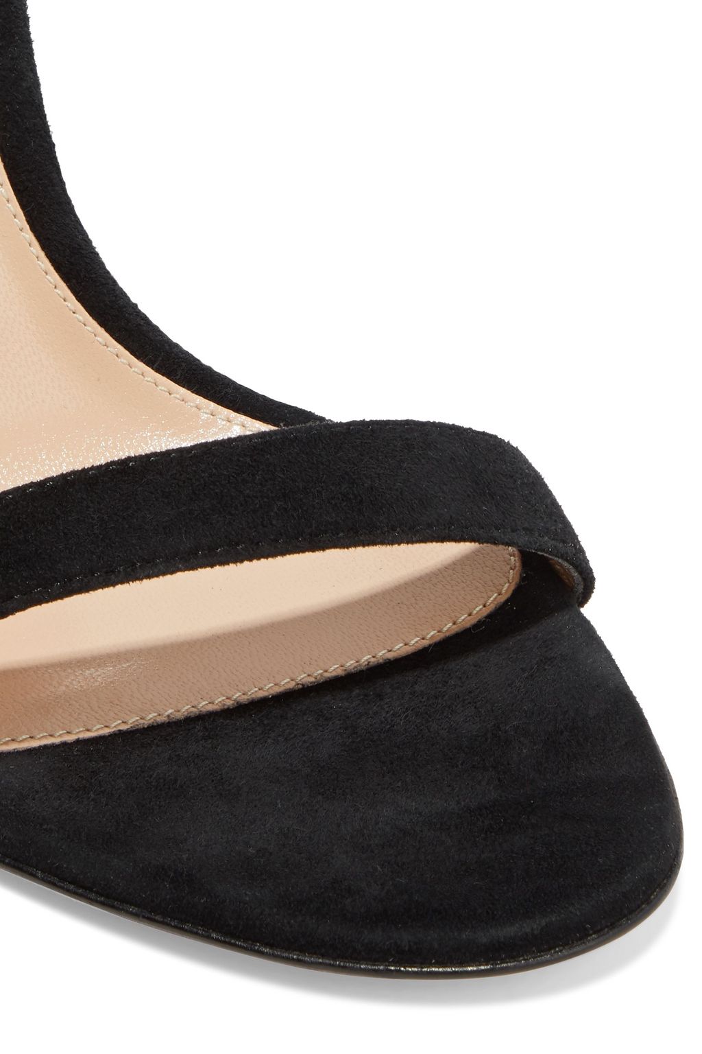 GIANVITO ROSSI Debbie chain-trimmed suede sandals