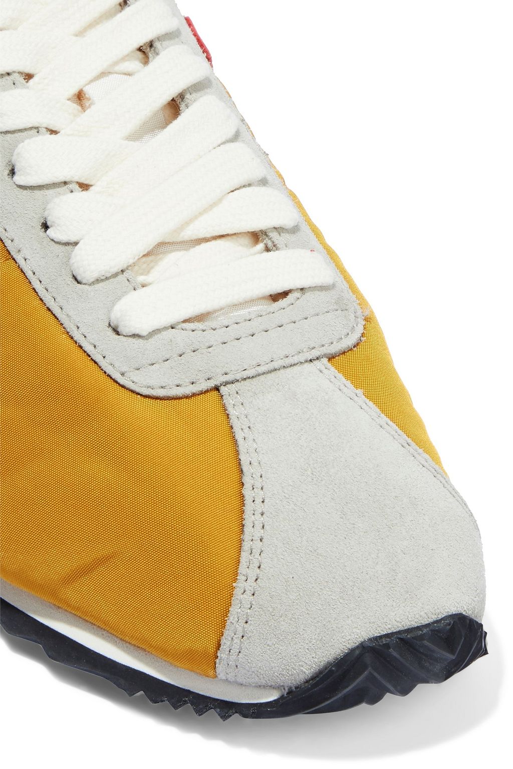 RE/DONE 70s Runner suede-trimmed shell sneakers
