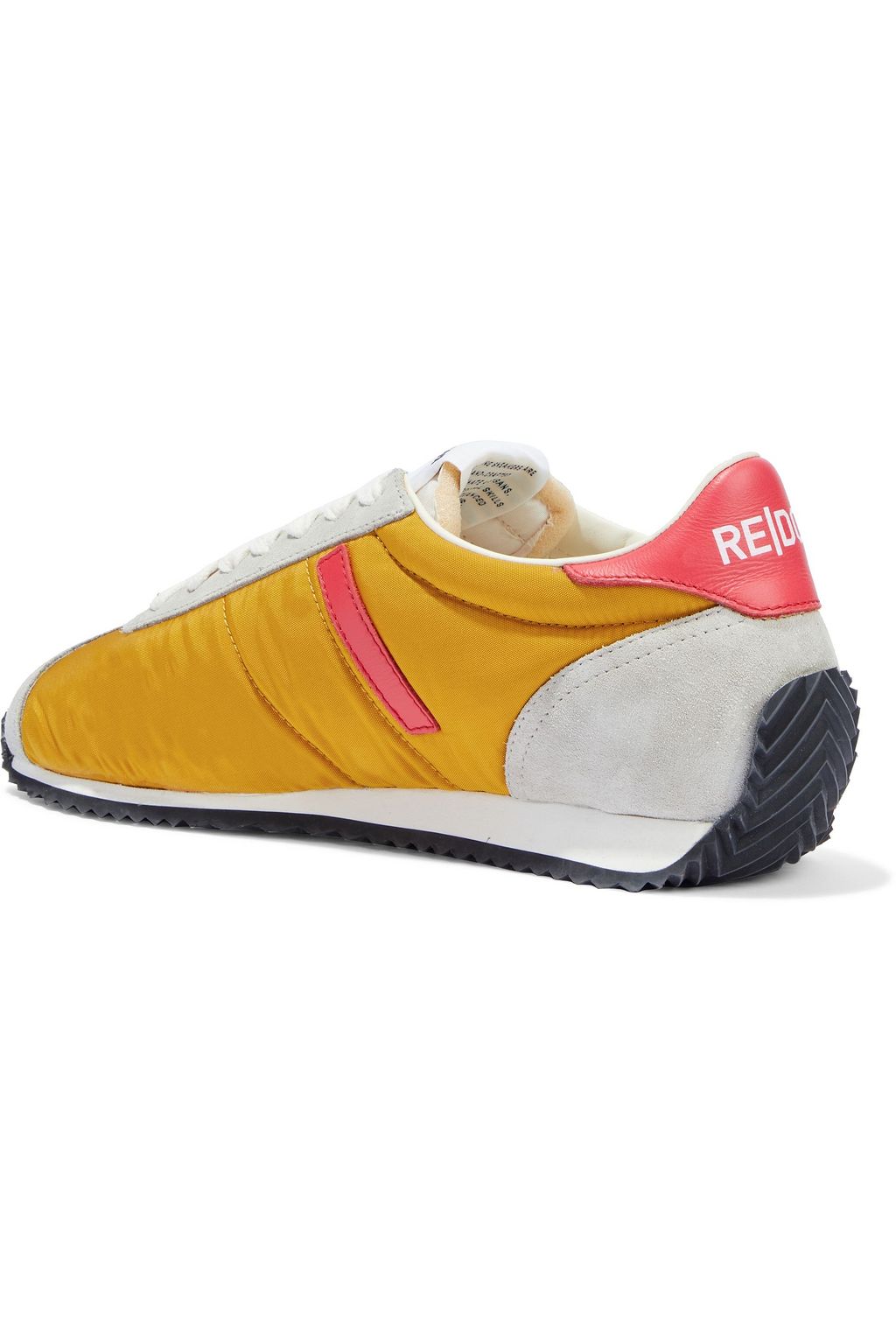 RE/DONE 70s Runner suede-trimmed shell sneakers