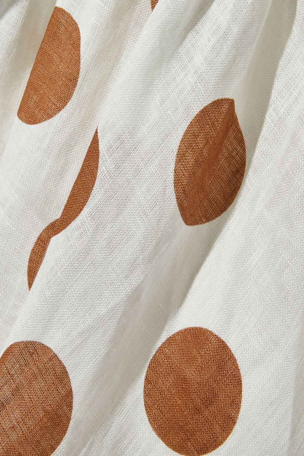 ZIMMERMANN Empire bow-detailed polka-dot linen maxi dress