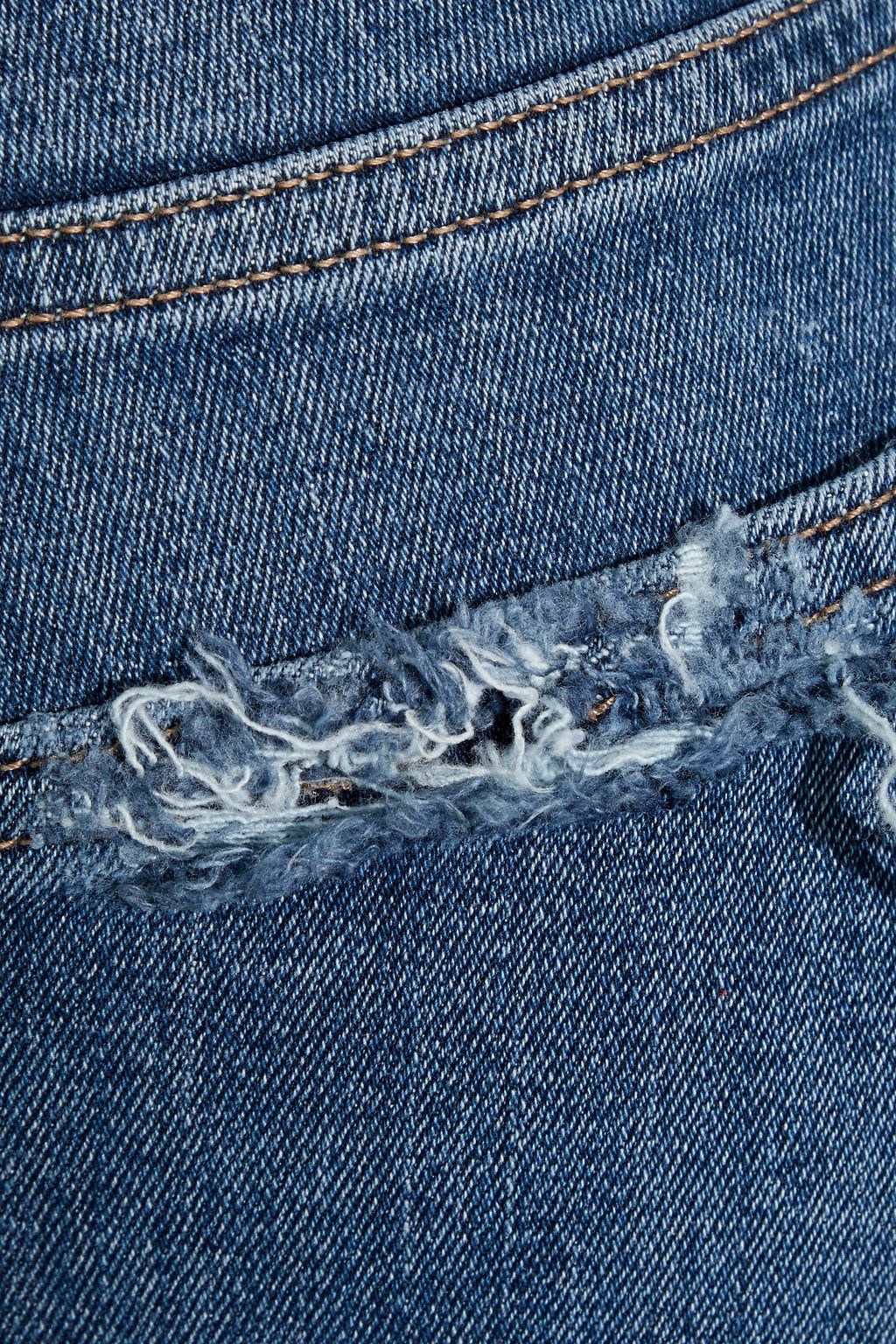 DL1961 Farrow distressed high-rise skinny jeans