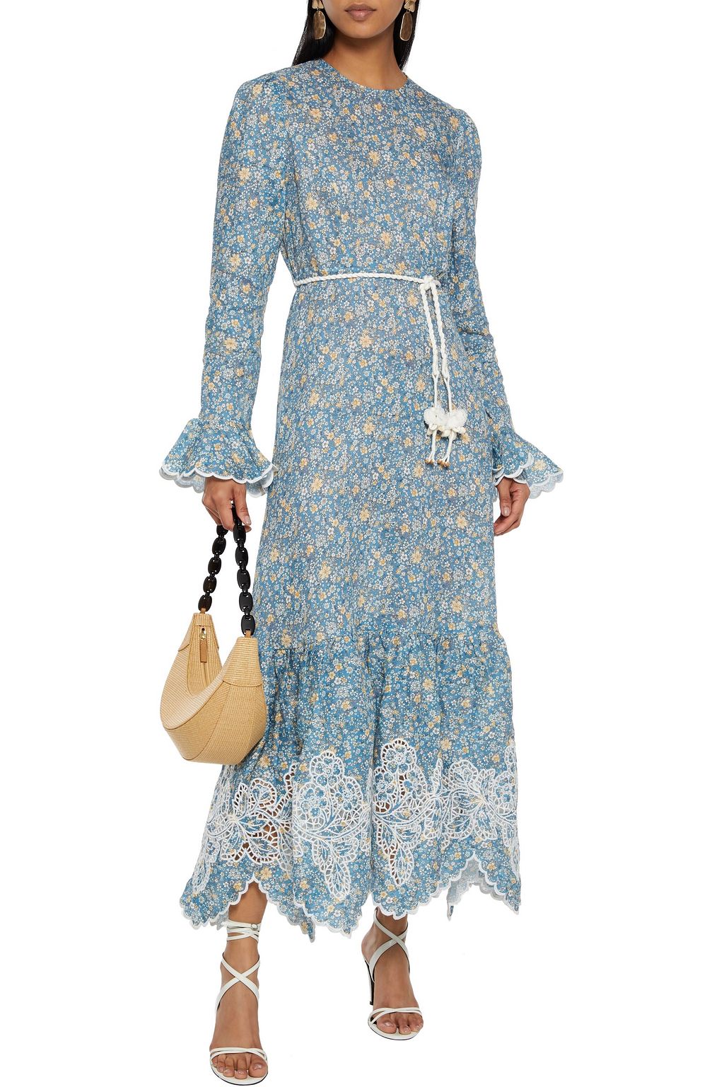 Light blue Carnaby floral-print ...