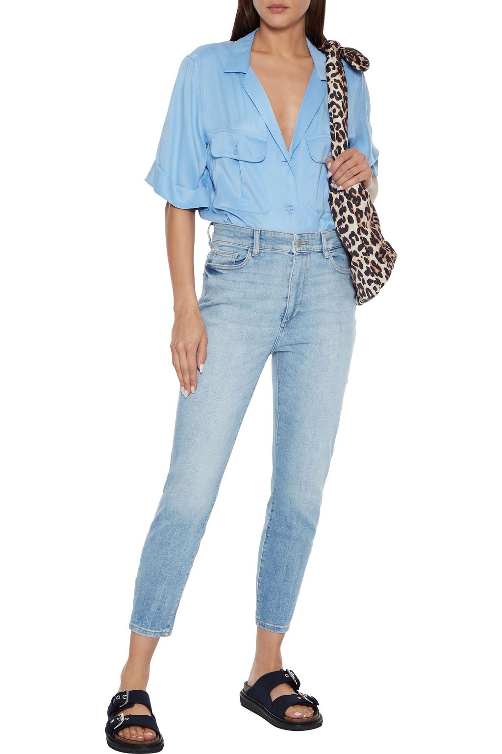 DL1961 Farrow cropped high-rise skinny jeans