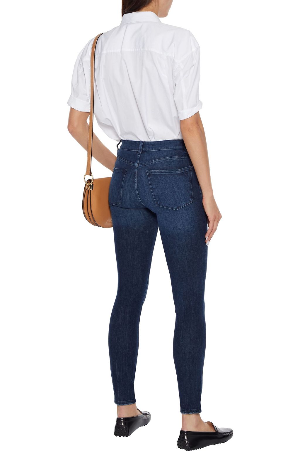 DL1961 Emma distressed mid-rise skinny jeans