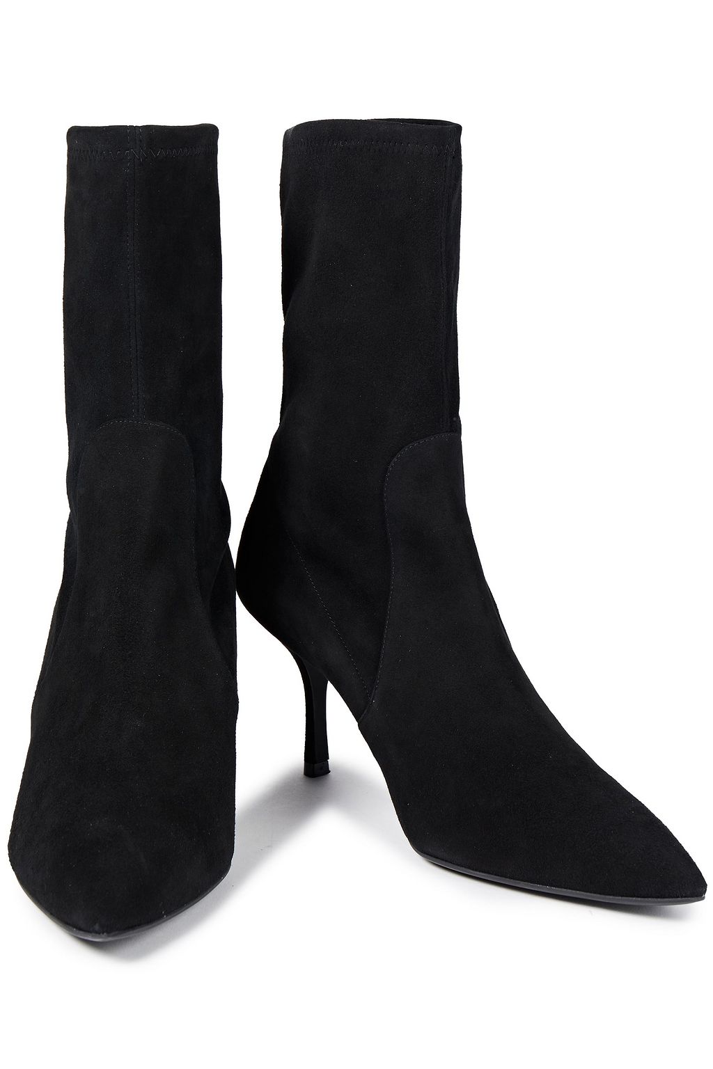 STUART WEITZMAN Yvonne stretch-suede sock boots