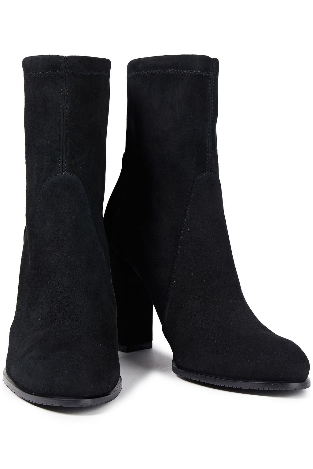 STUART WEITZMAN Highland stretch-suede sock boots