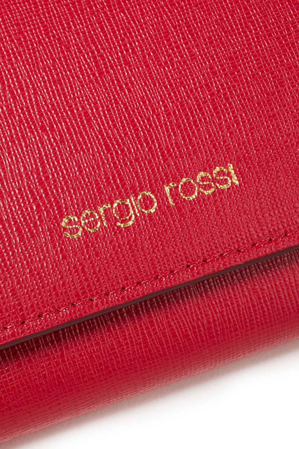 SERGIO ROSSI Textured-leather wallet