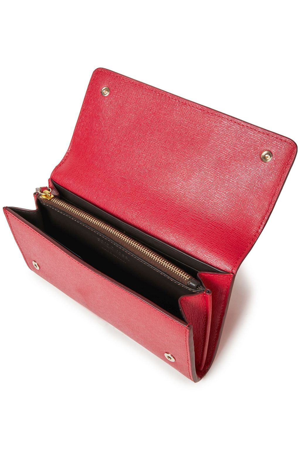 SERGIO ROSSI Textured-leather wallet