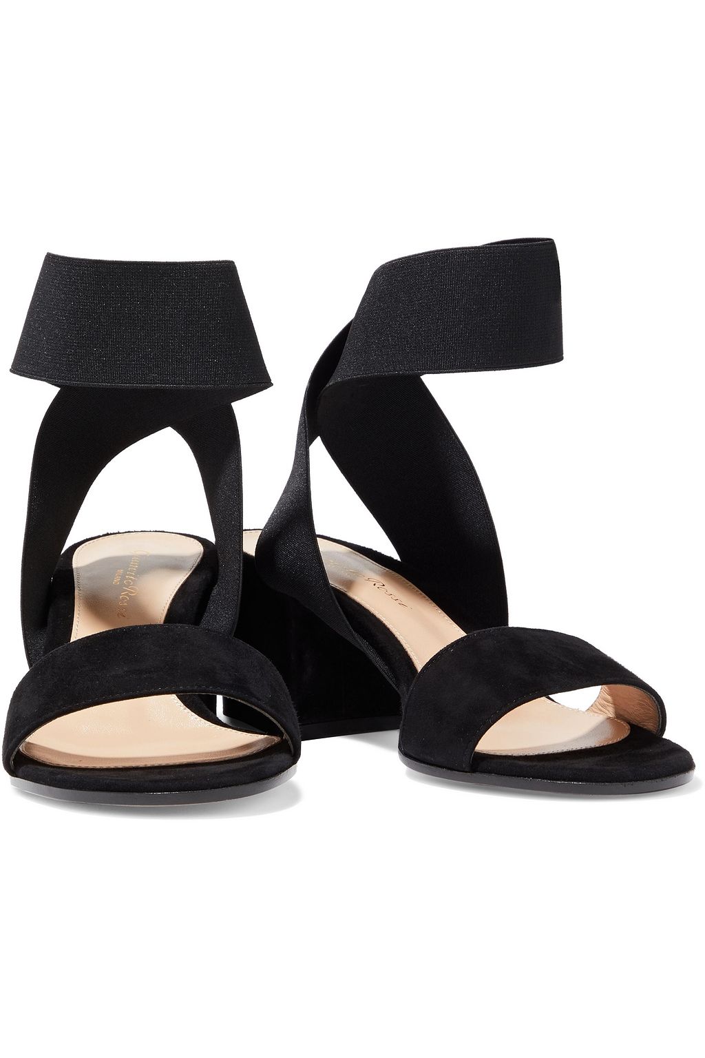 GIANVITO ROSSI Hailee 60 elastic and suede sandals