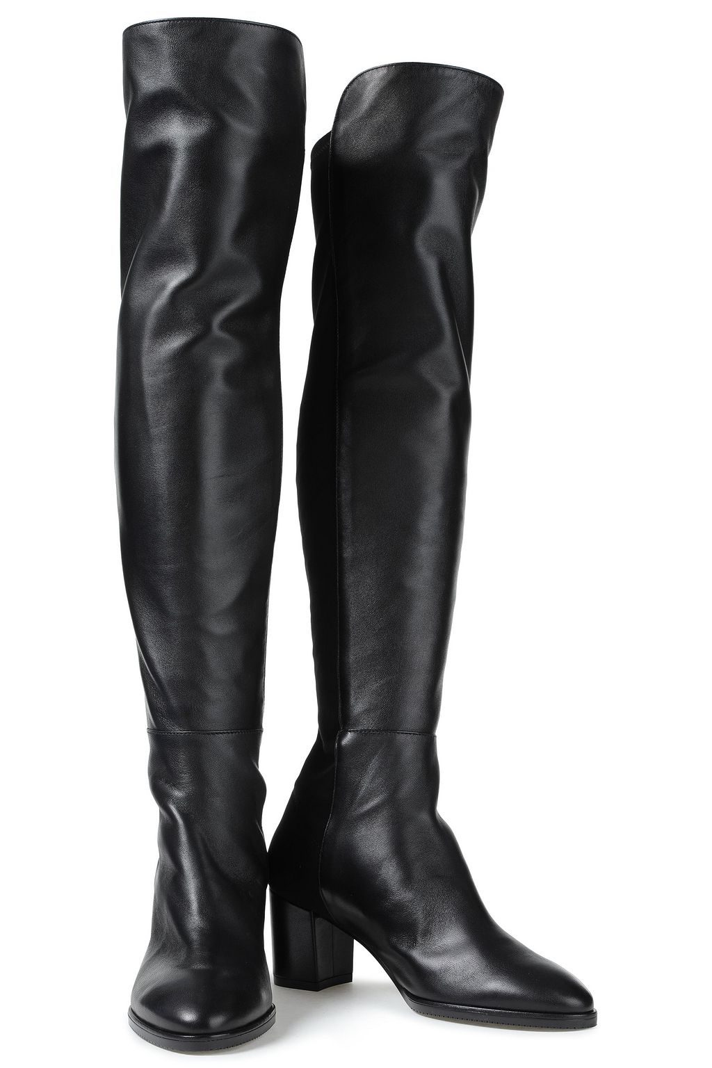 STUART WEITZMAN Harper 60 leather and neoprene over-the-knee boots