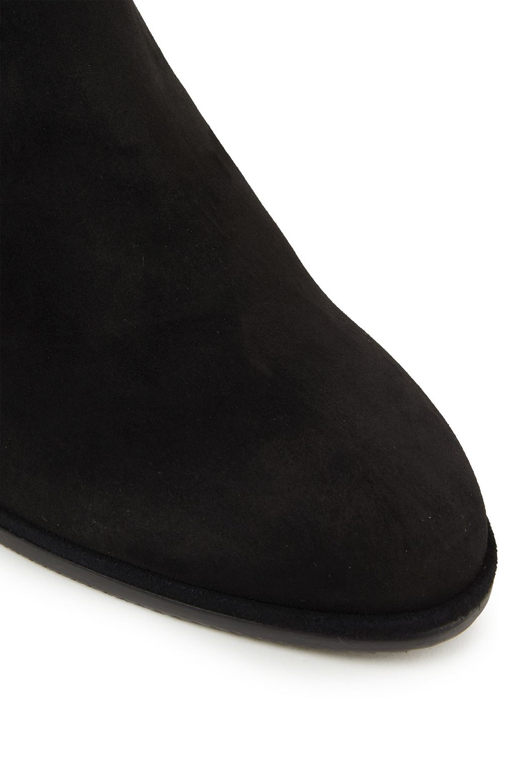 STUART WEITZMAN Harper neoprene-paneled suede ankle boots
