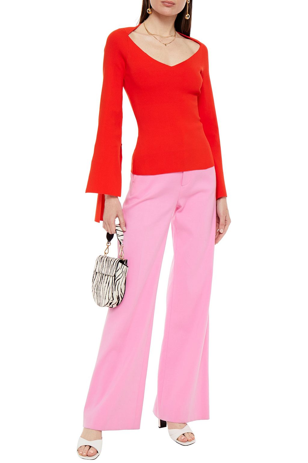 SOLACE LONDON Solene stretch-knit top