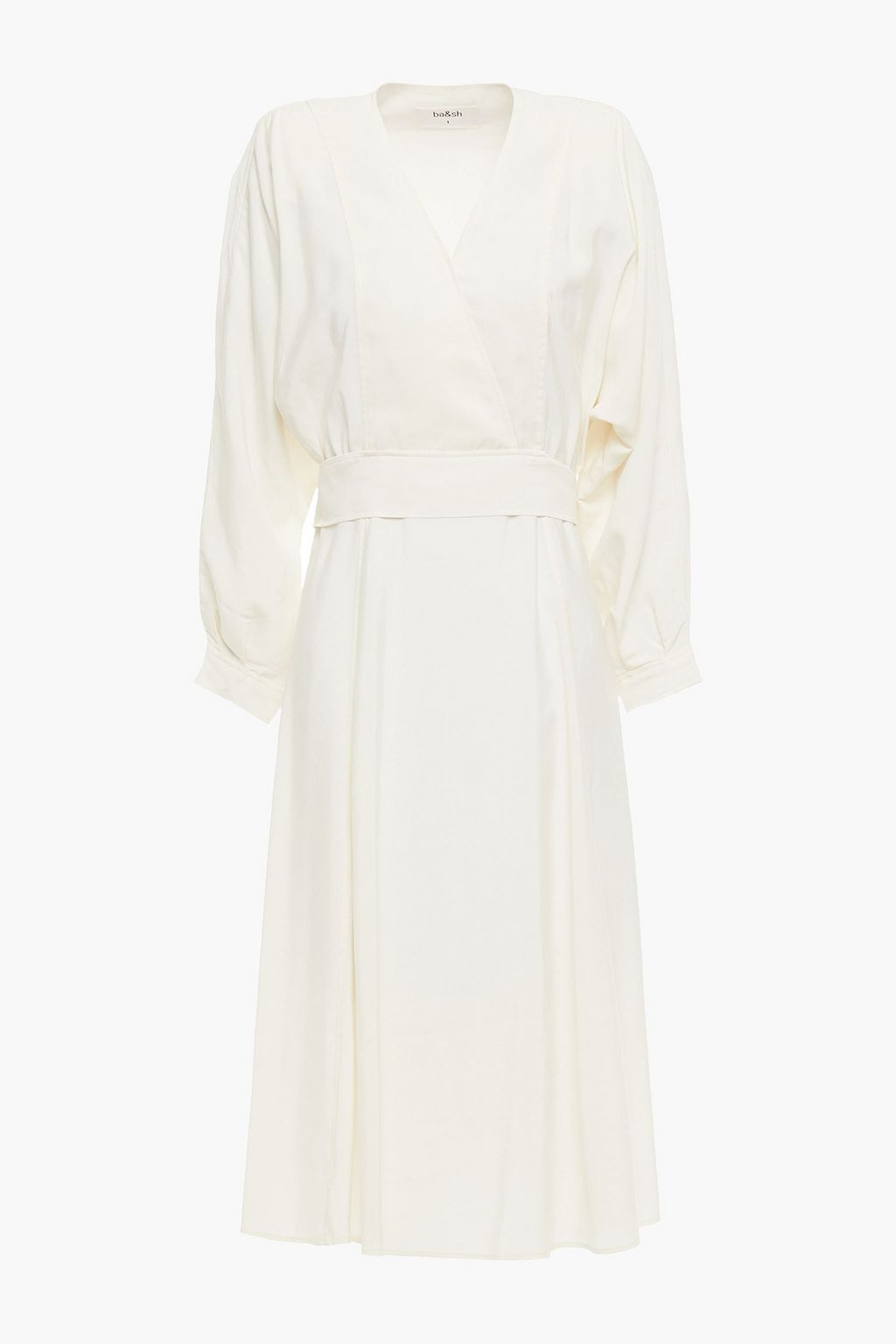 BA&SH Cauka belted broadcloth dress | THE OUTNET