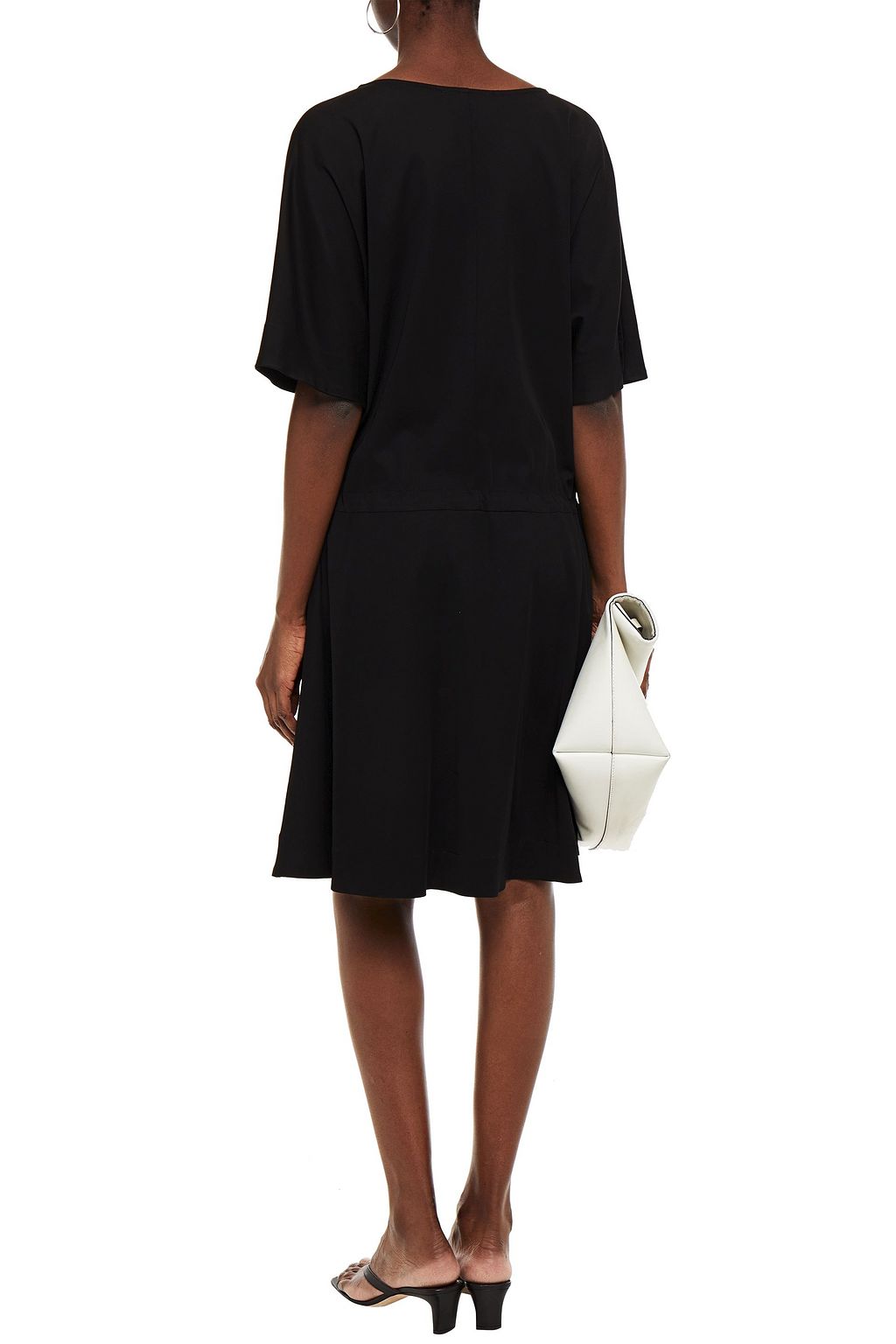 LOVE MOSCHINO Gathered stretch-jersey dress