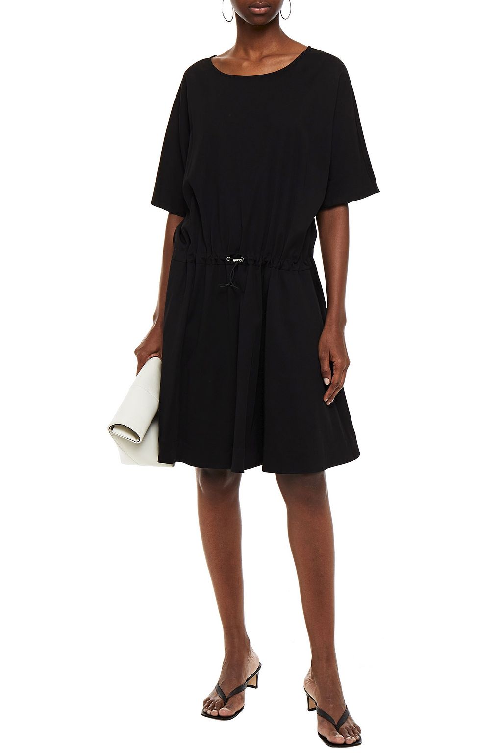 LOVE MOSCHINO Gathered stretch-jersey dress