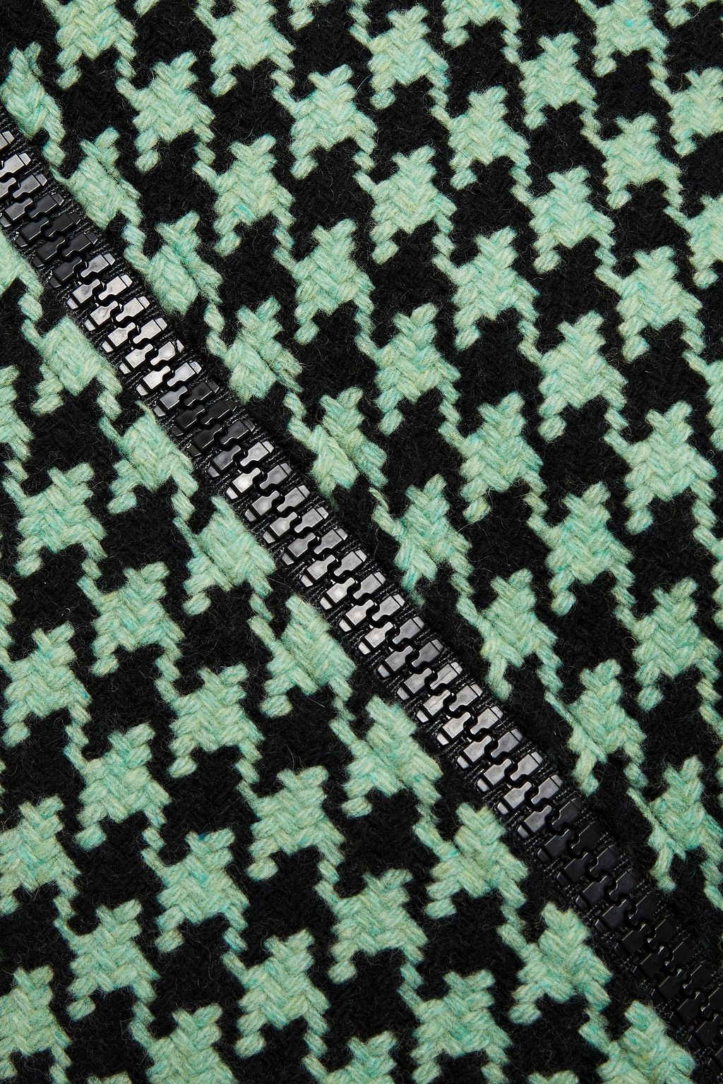LOVE MOSCHINO Houndstooth wool-blend coat