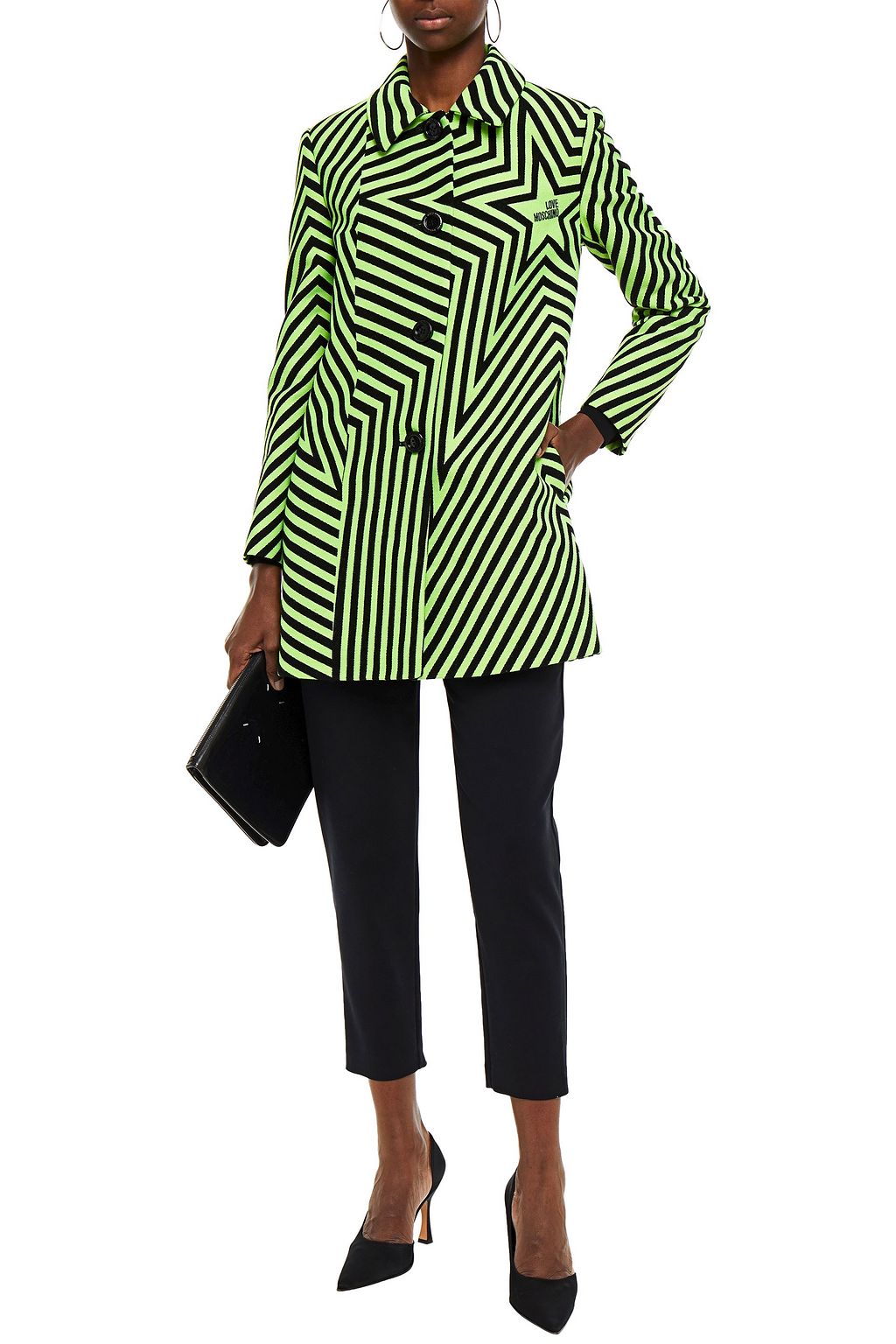 LOVE MOSCHINO Jacquard coat