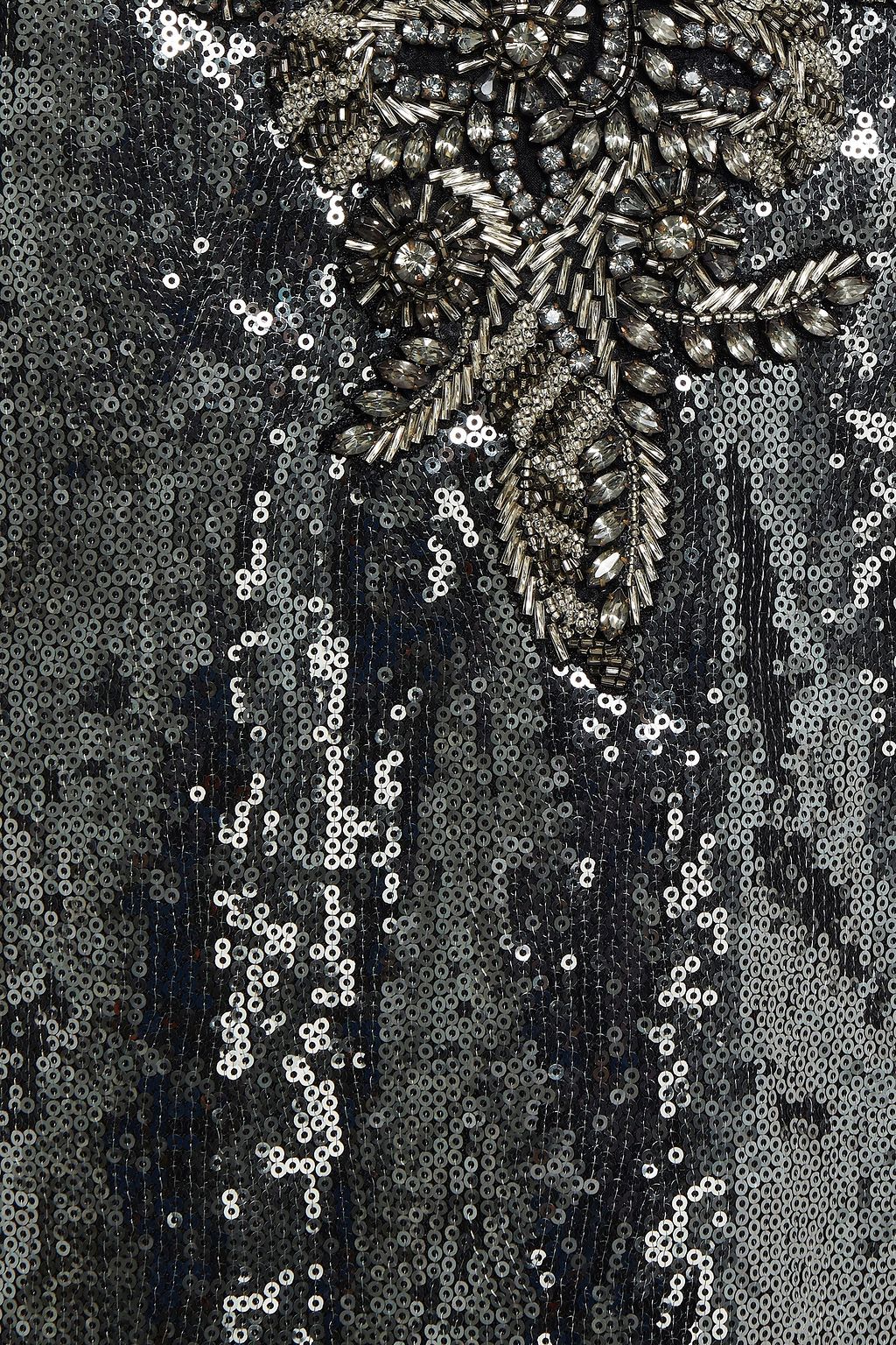 DUNDAS Embellished sequined stretch-tulle mini slip dress