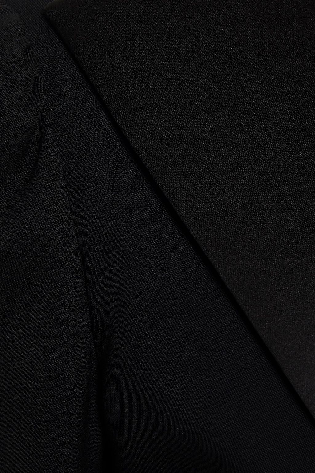 DUNDAS Satin-trimmed wool-blend blazer