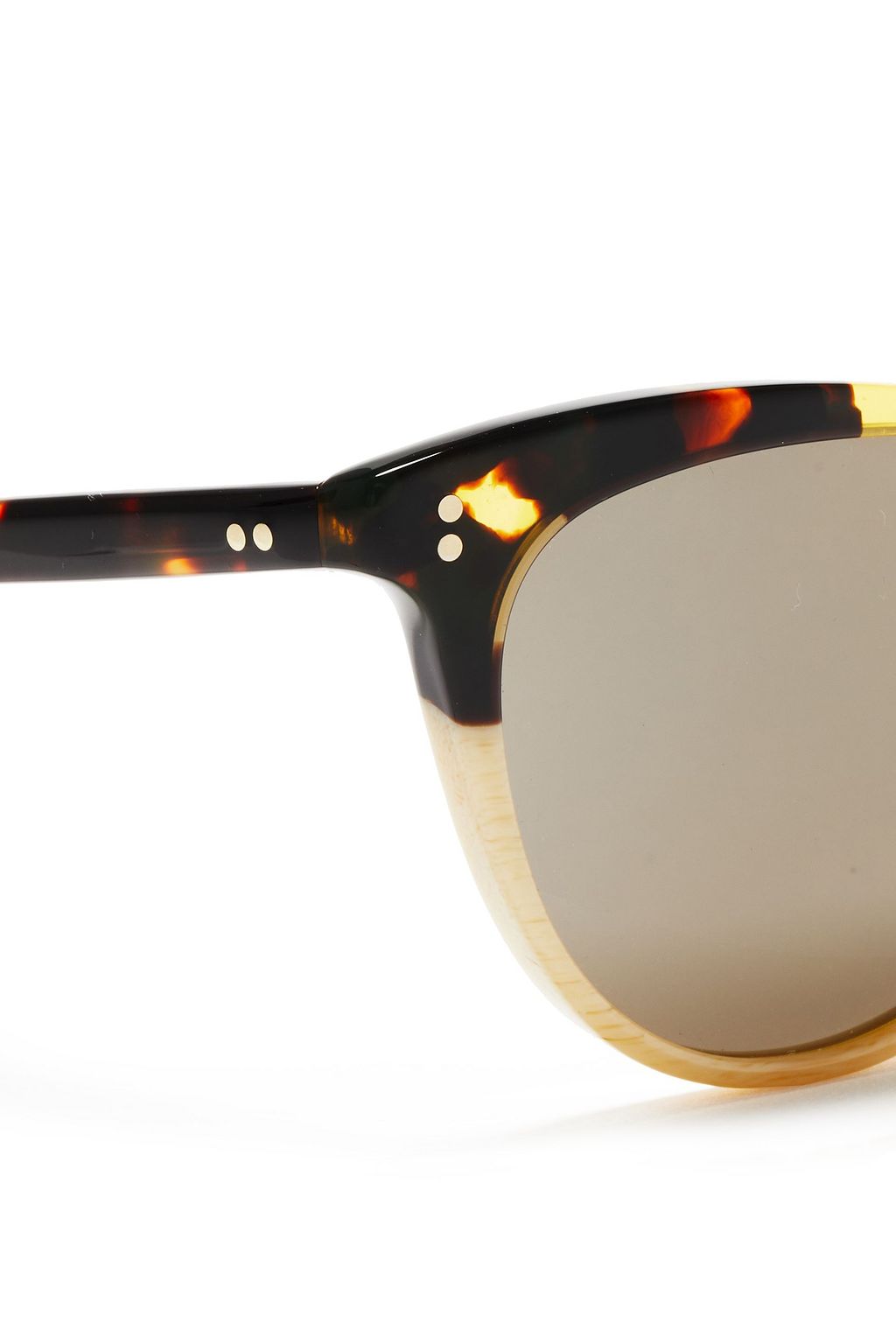 OLIVER PEOPLES D-frame tortoiseshell-print acetate sunglasses