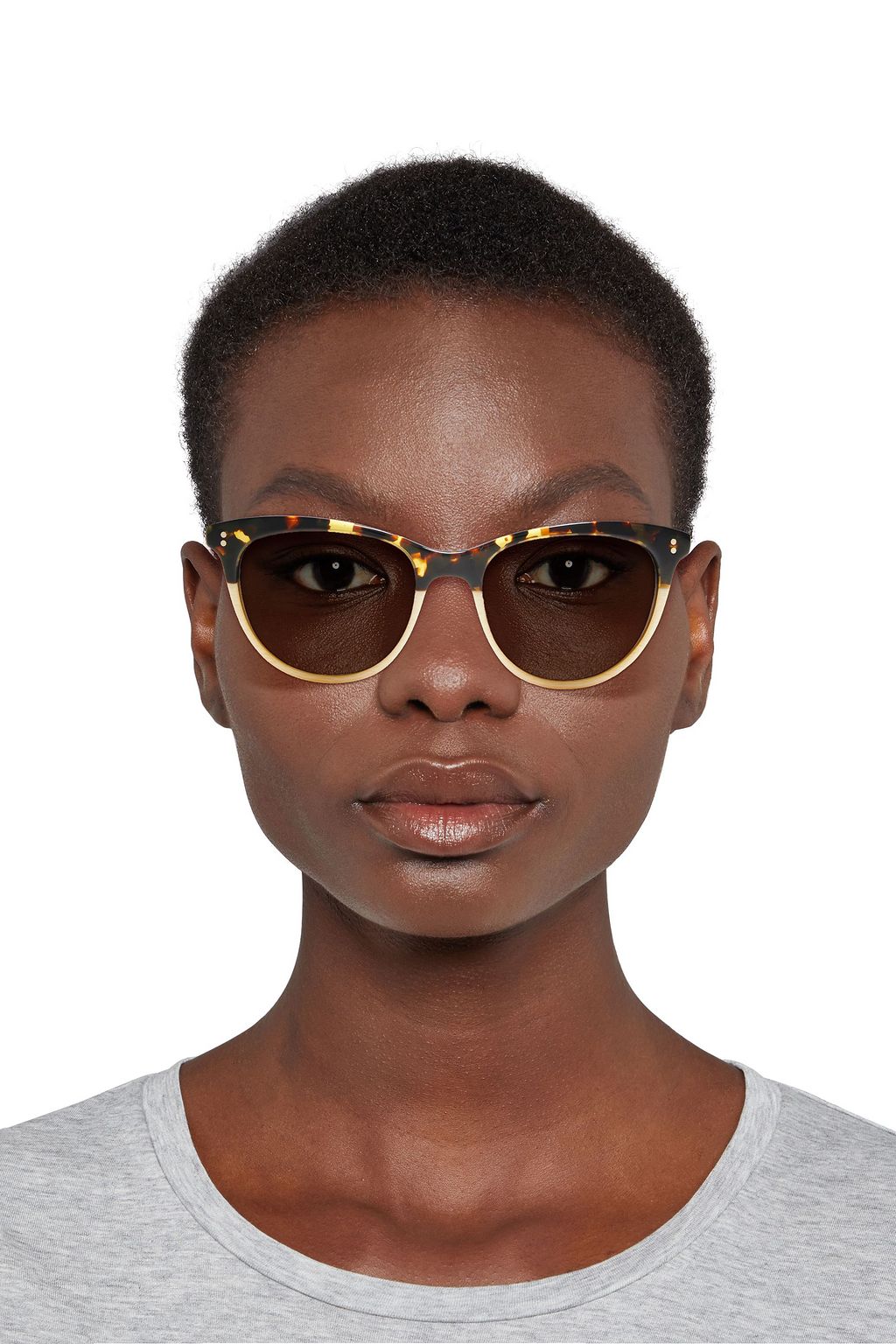 OLIVER PEOPLES D-frame tortoiseshell-print acetate sunglasses