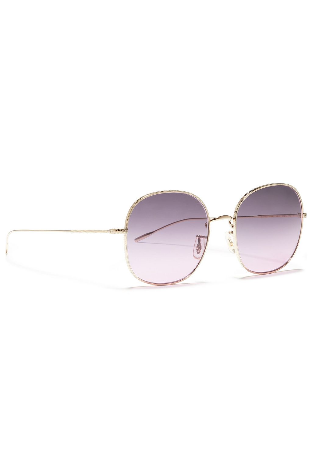 OLIVER PEOPLES Mehrie square-frame gold-tone sunglasses