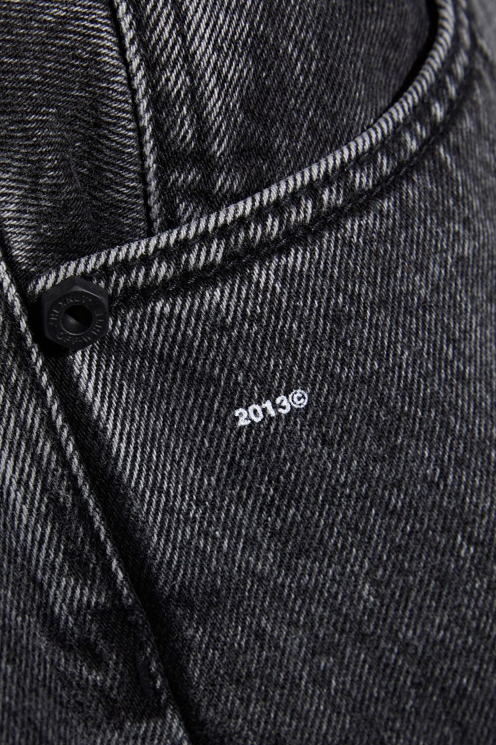 OFF-WHITE™ Printed high-rise straight-leg jeans