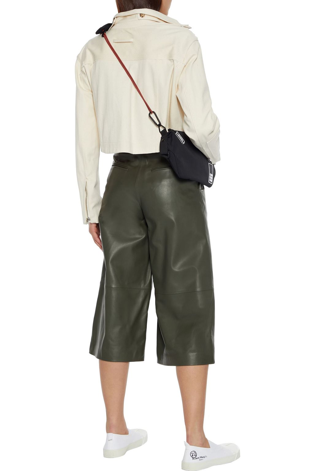 OFF-WHITE™ Printed leather culottes