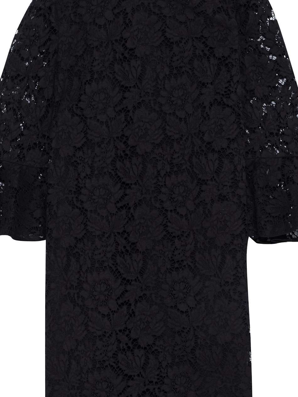 cotton-blend corded lace mini dress