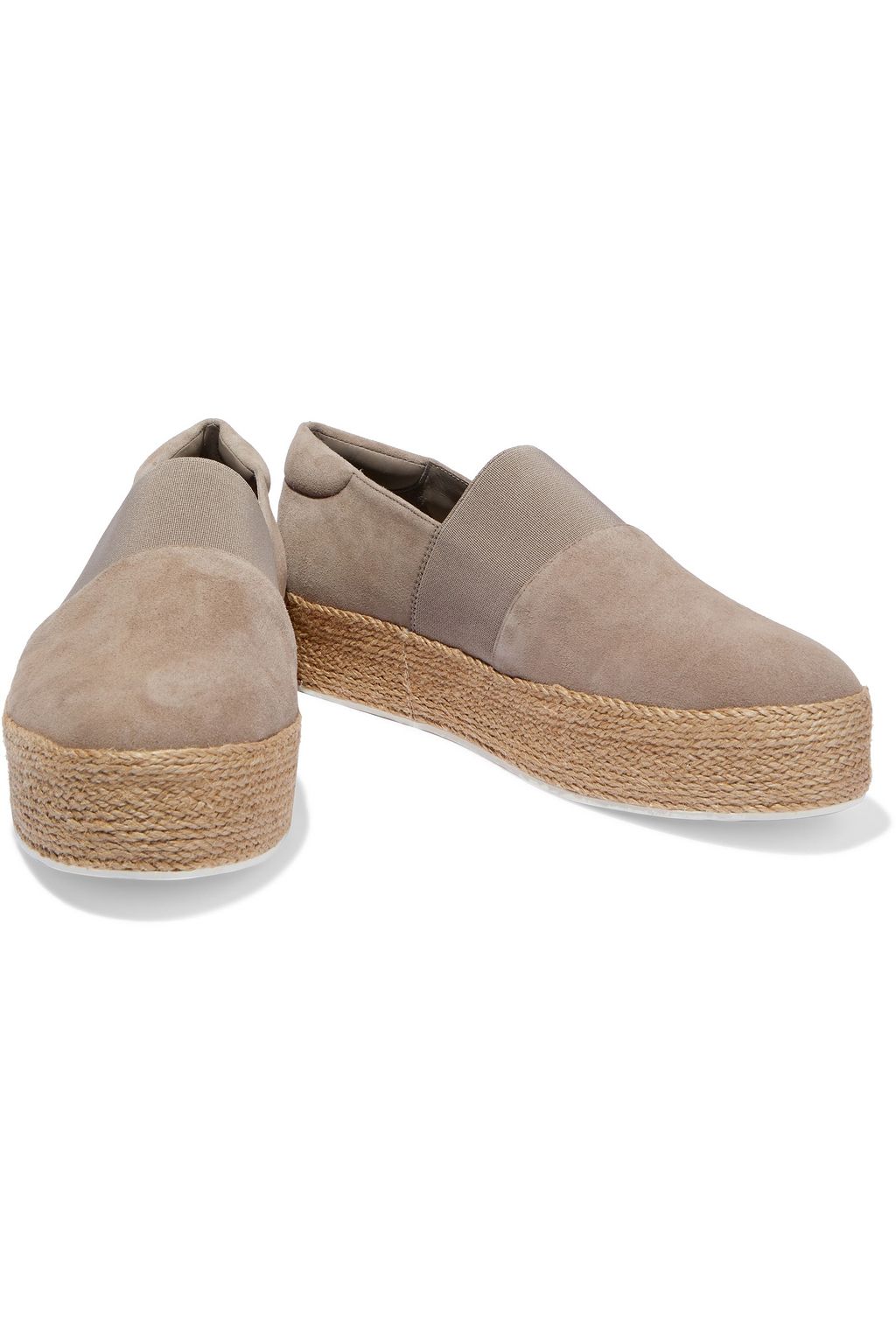 VINCE. Winford suede platform espadrilles