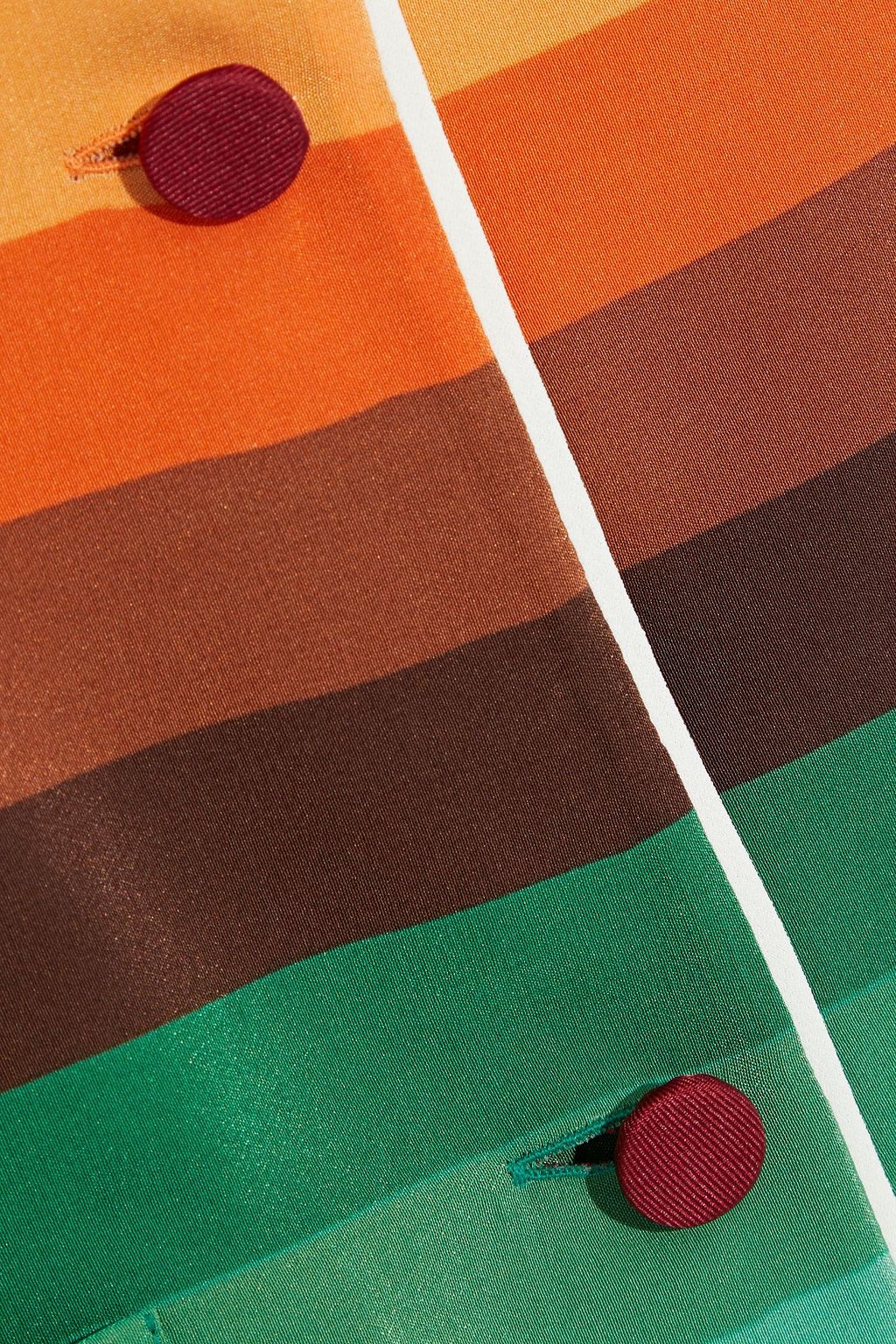 VALENTINO GARAVANI Striped silk crepe de chine shirt