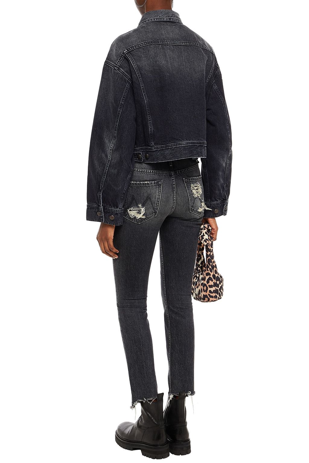 R13 Mia faded denim jacket