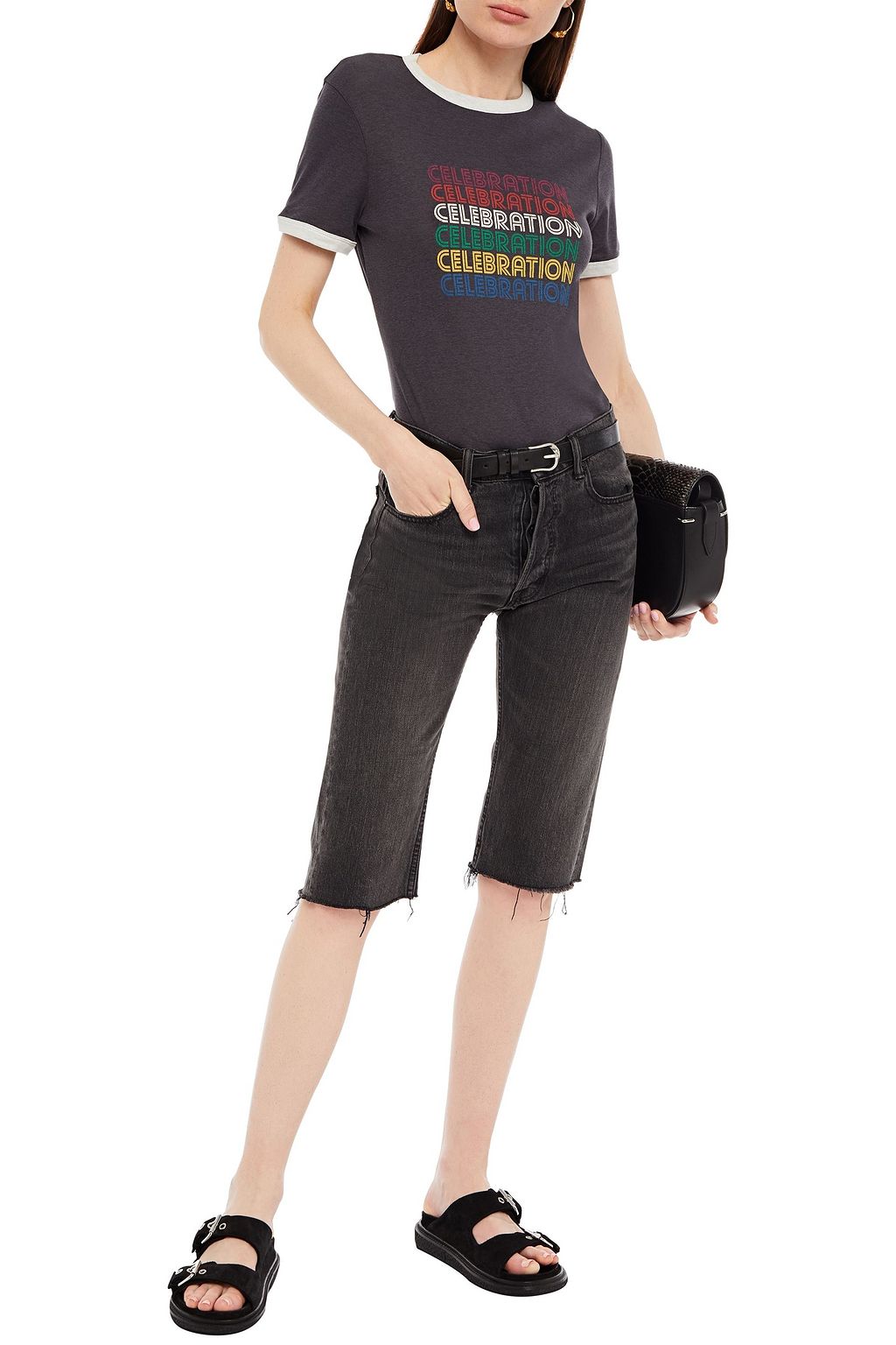 BA&SH Tenley printed cotton-blend jersey T-shirt