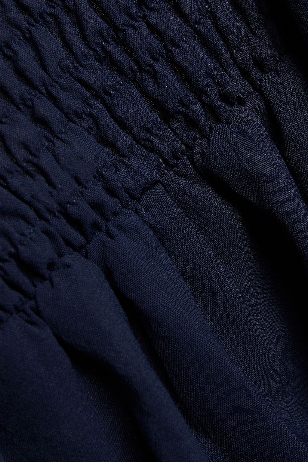 BA&SH Mwetty open-back shirred crepe blouse