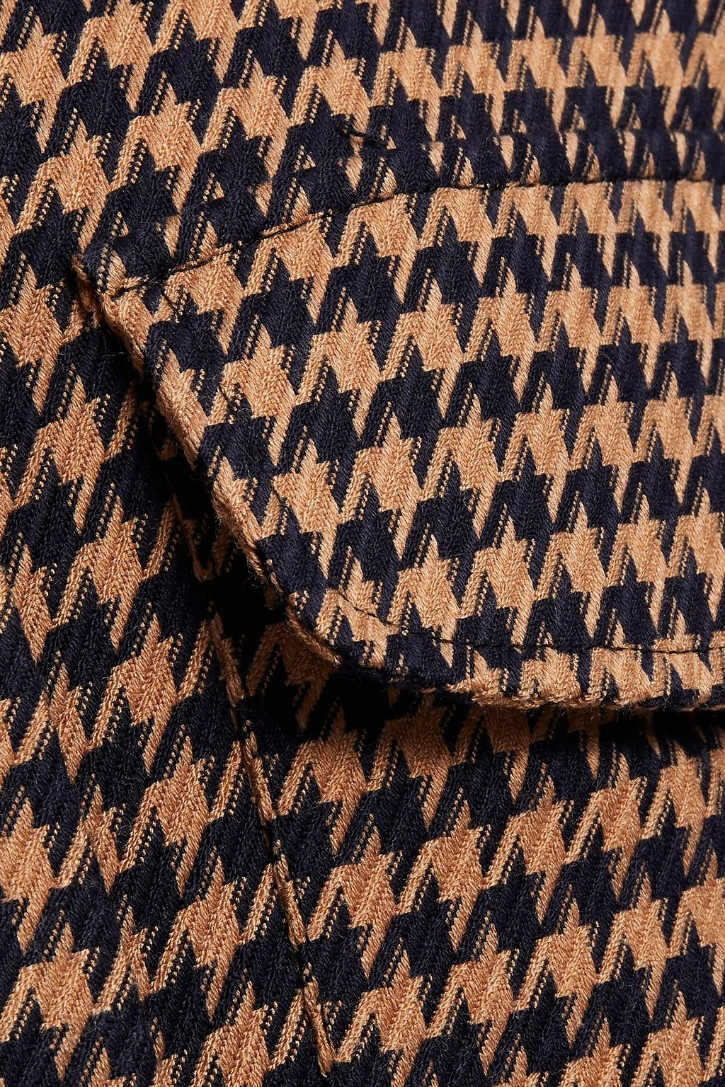 GESTUZ Bellis oversized houndstooth jacquard shirt