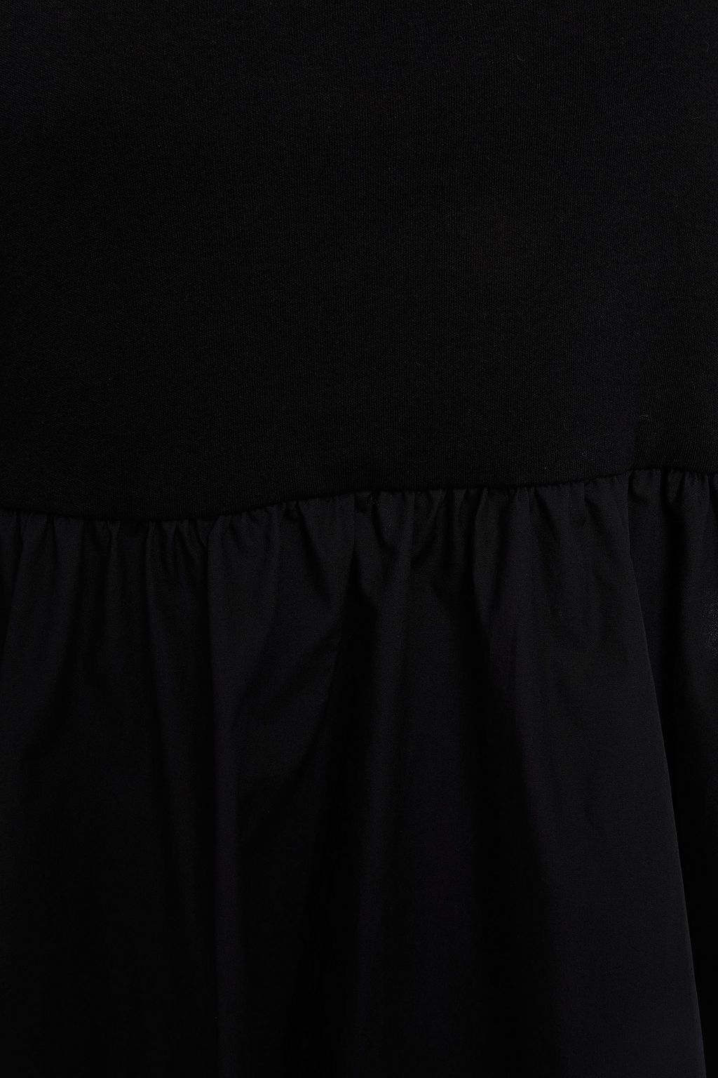 GESTUZ Christin jersey-paneled cotton-poplin midi dress