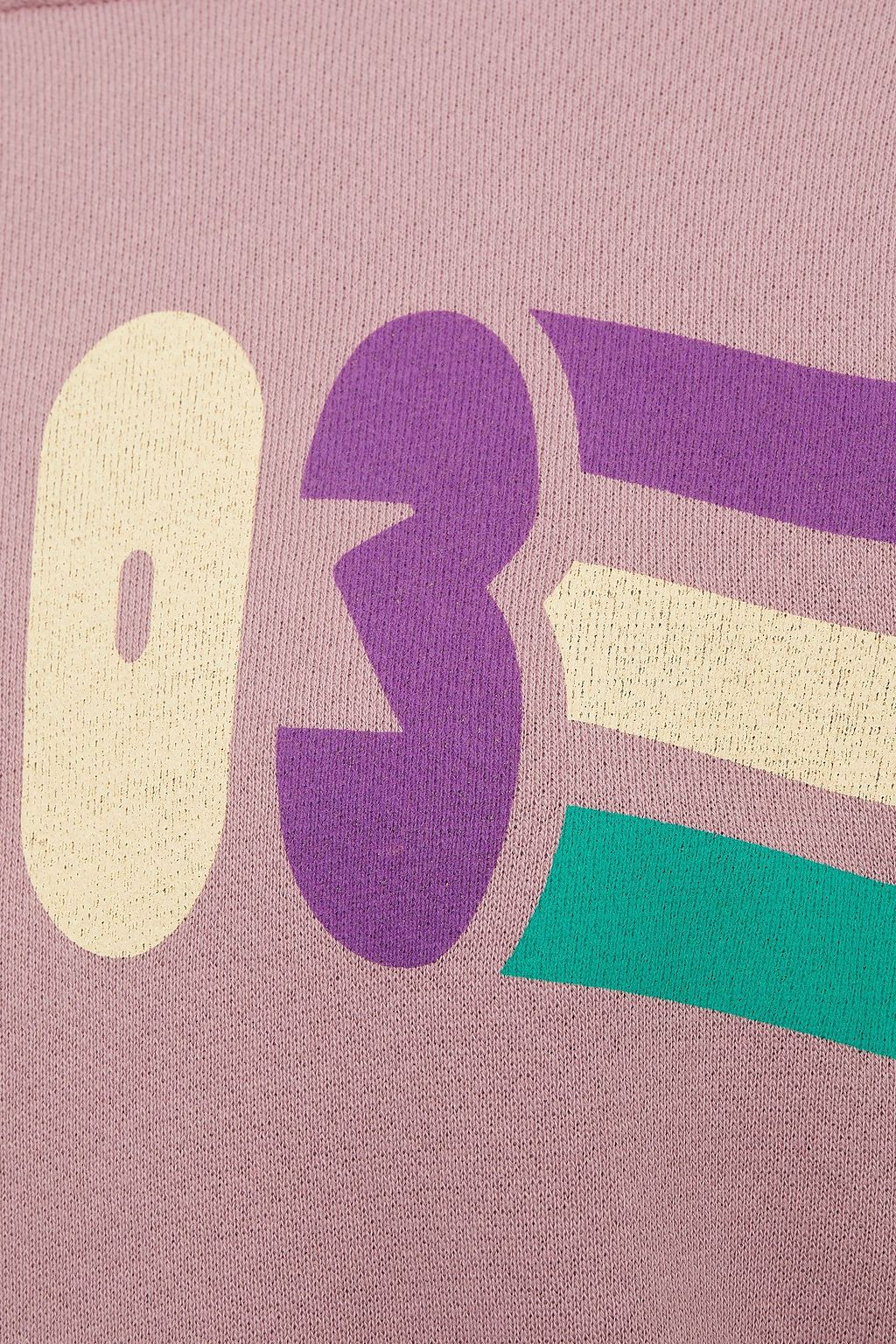 BA&SH Blow Parme printed French cotton-terry sweatshirt