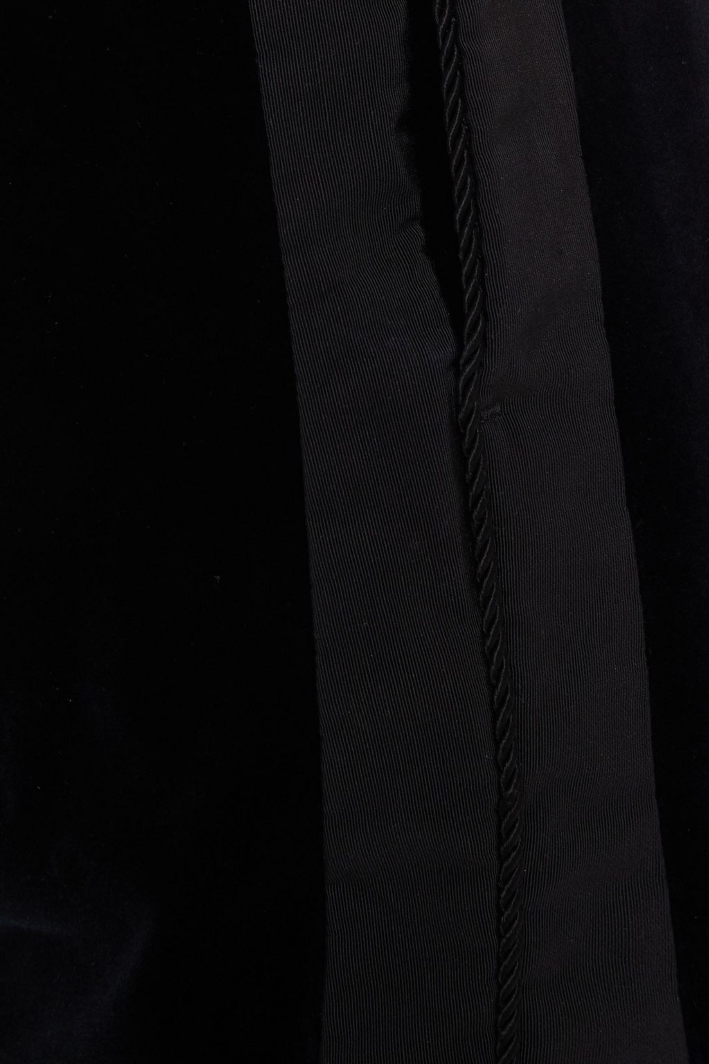DUNDAS Cotton-blend velvet slim-leg pants