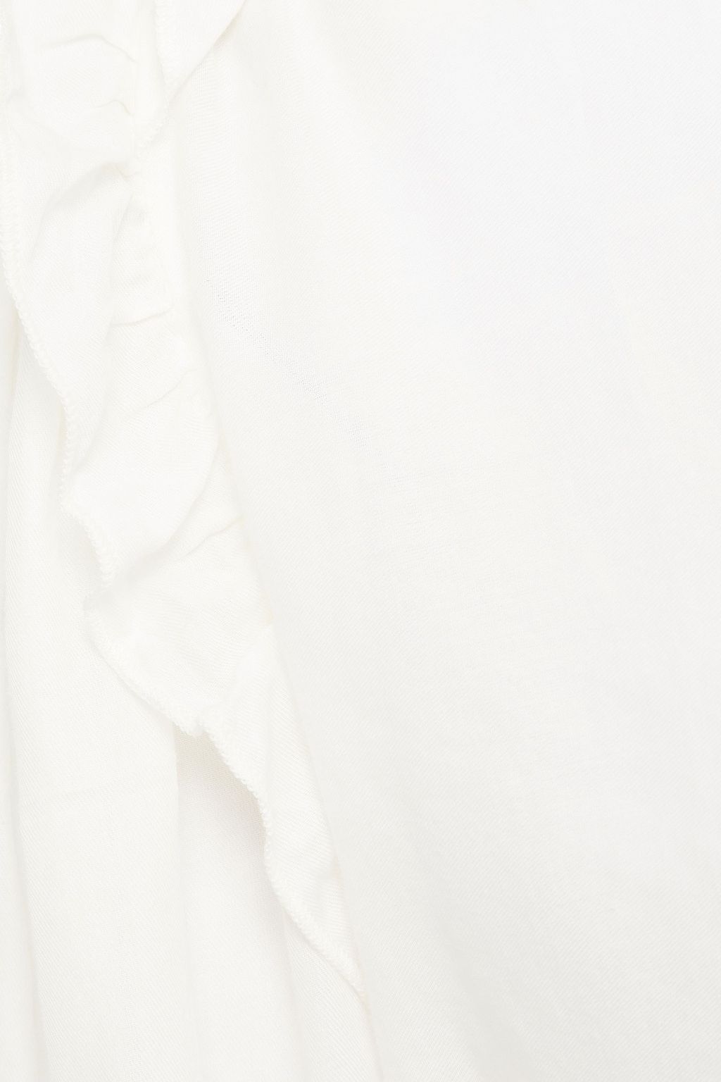 BA&SH Tamara ruffle-trimmed cotton peplum blouse