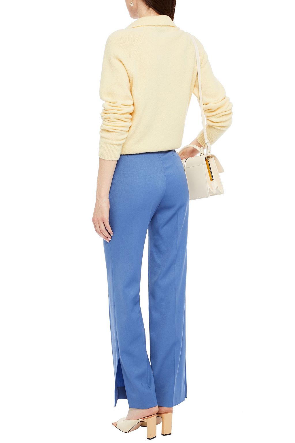 NINA RICCI Wool-twill straight-leg pants