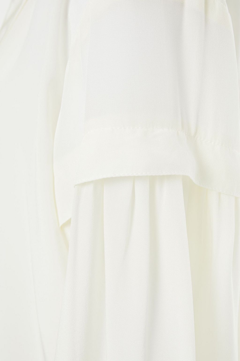 BA&SH Desire gathered silk crepe de chine shirt