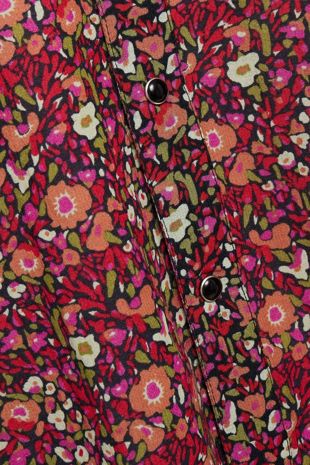 BA&SH Saige floral-print woven shirt